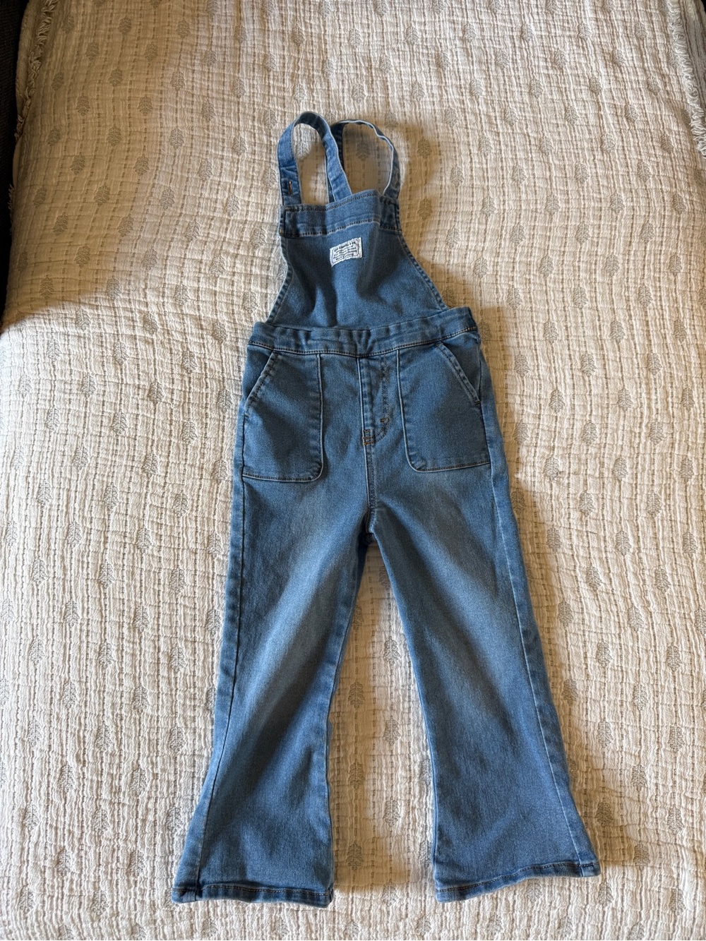 Levi’s Kids Blue Denim stretch Overalls 4